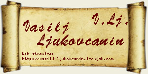 Vasilj Ljukovčanin vizit kartica